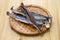 Migaki Nishin is a Japanese dried herring.