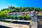 The mighty fortress Marienberg is the symbol of Wurzburg. Festung Marienberg rises above the River Main and vineyards on the