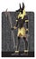 Mighty Great dark Anubis on dark Egypt background