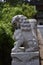 The mighty and magnificent stone lion sculptures in the temple