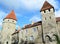 Mighty old town wall with impressive defensive towers