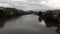 Mighty Paraiba do Sul river in Volta Redonda, Rio de Janeiro, Brazil. important water source for the states of Sao Paulo and RJ