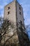 Mighty Tower of Castle Greifenstein in lower austria
