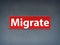 Migrate Red Banner Abstract Background