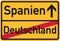 Migration from germany to Spain - german town sign