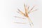 Mikado sticks scattered on white background - 2