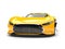 Mikado yellow modern super sports car - front view closeup shot