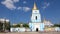 Mikhailovsky Golden-Domed Monastery on Mikhailovskaya square in Kiev, Ukraine