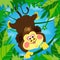 Miki monkey, monkey, summer, fun, enthusiasm, tomfoolery between vines, flying in the jungle