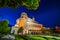 Mikulov Castle with Garden at Night