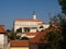 Mikulov town, view of historic centre of czech town Mikulov, South Moravia