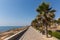 Mil Palmeras Costa Blanca Spain view from the paseo promenade towards Playa Rocamar