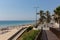 Mil Palmeras Spain with people on the beach and palm trees