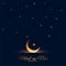 Milad un nabi moon and stars lovely background