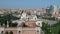 Milan aerial cityscape view from Monumental Cemetery