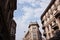 Milan Architecture. Street with houses.