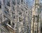 Milan Cathedral Architecture Detail of Elaborate Roof, Milan, Lombardy, Italy