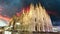 Milan cathedral dome - Italy, Time lapse