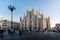 Milan Cathedral Duomo Outdoors Place Italy December Christmas De