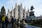 Milan Cathedral Duomo Outdoors Place Italy December Christmas De