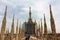 Milan Cathedral striking rooftop baroque decortaion Italy