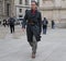 MILAN - FEBRUARY 25, 2018: Markus Ebner walking in SAN FEDELE square before MSGM fashion show, during Milan Fashion