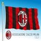 Milan Football Club flag and coat of arms team in the new Super League championship