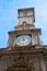 Milan, Italiy. Giureconsulti palace decoration. Clock tower.