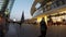MILAN, ITALY - DECEMBER 23, 2016: time lapse Walking in Gae Aulenti square, the new finalcial district at Porta Garibaldi
