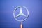 MILAN, ITALY - FEBRUARY, 2020: Official dealership logo of Mercedes-Benz.