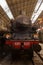 Milan, Italy - jan 2020: Coal locomotive exposition in museum of science, Milan, Italy