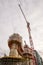 MILAN, ITALY - OCTOBER 25,2019: Construction site of new skyscraper Unipol Headquarter designed by MCA Mario Cucinella Architects