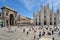 Milan, Italy, Piazza Duomo square and Galleria Vittorio Emanuele