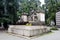 Milan, Italy, Sculpture and gravestone of the Monumental cemetery.