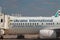 Milan, Italy - Sep 25, 2018: Aircraft fuselage of airline `Ukraine International Airlines`