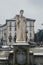 Milan, Lombardy, Italy, Statue and fountain in Giulio Cesare square, near the new Citylife area.