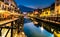 Milan nightlife in Navigli.italy