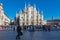 Milan`s extravagant Gothic cathedral with tourist