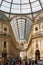 Milan shopping Centre with people and ceiling