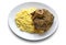 Milanese risotto with saffron and braised veal