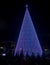 Milano, Italy. Christmas tree light decorations. Duomo square. Led lights. Modern design. Christmas time. Outdoor tree in town