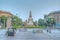 MILANO, ITALY, JULY 20, 2019: Statue of Giuseppe Garibaldi in Milano, Italy