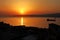Milazzo - Scorcio del porto all`alba