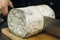 Mild blue Auvergne cheese Fourme dâ€™Ambert from France