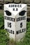 Milestone at Hardraw near Hawes.