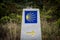 Milestone signpost in Spain on the pilgrimage route to Santiago de Compostela