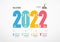 Milestone Step Planner 2022 Infographic Success concept. Vector illustration