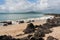 Milford Beach with Rangitoto Island in background