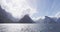 Milford Sound in Fiordland National Park and Mitre Peak, New Zealand