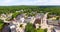 Milford town aerial view, New Hampshire, USA